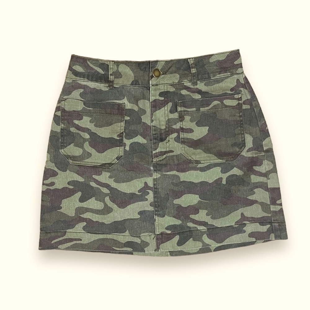 Copper Key Camo Mini Skirt